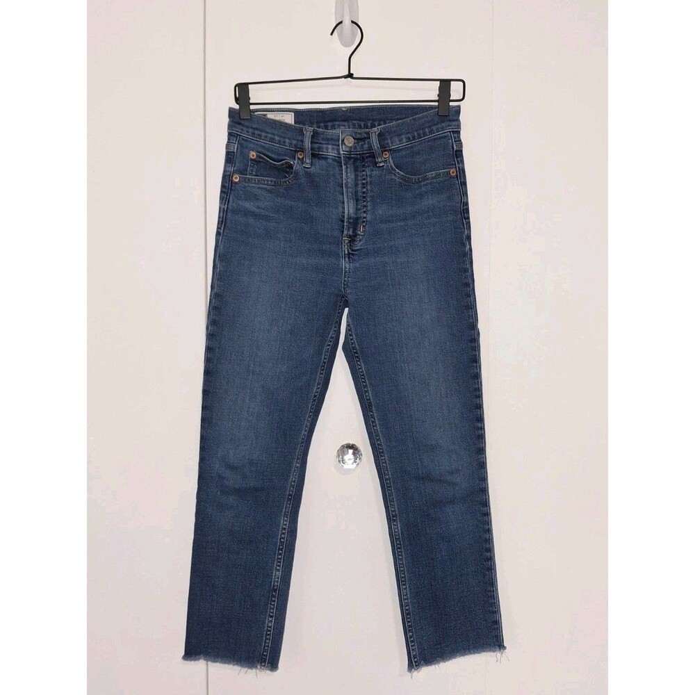 Gap Cigarette High Rise Jeans Women's 4P 27" Blue Cropped
